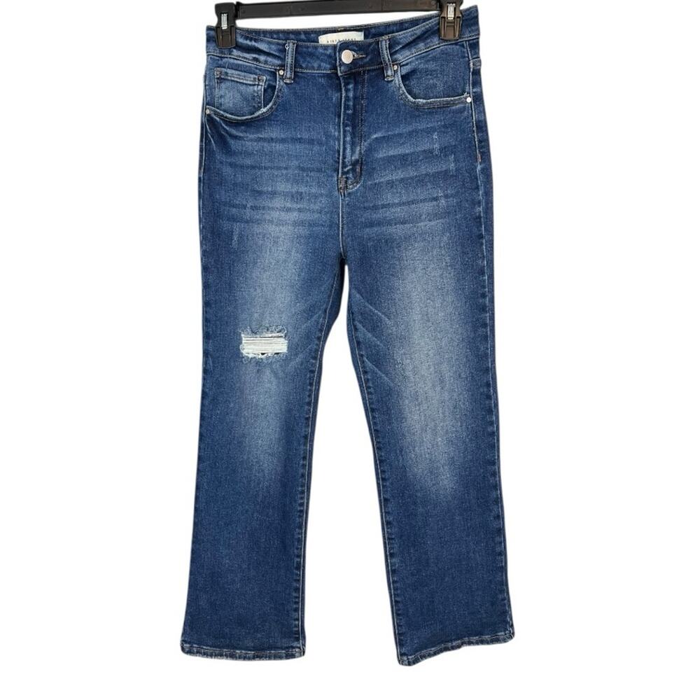 Risen Jeans Sz 30 High Rise Straight Slim Flare Ankle Jeans - RDP5711 - Picture 4 of 15